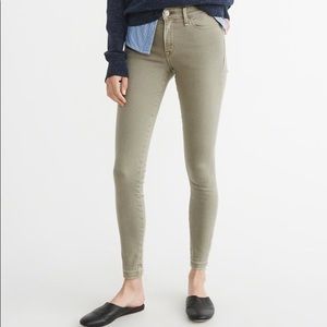 Olive Super Skinny Jeans